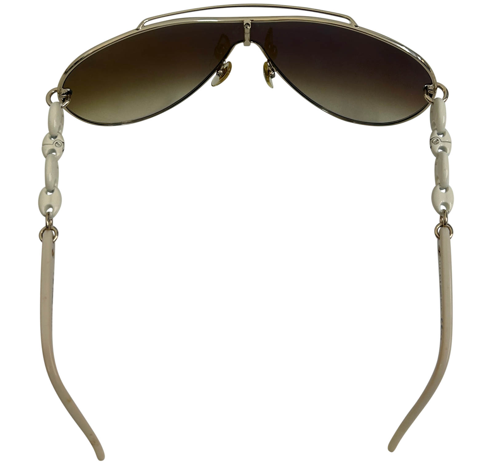 Gucci Gafas Vintage, 70&euro;, Accesorios, Blanco/Marrón, Plástico - Acrílico, Vista trasera